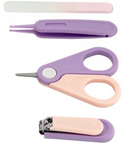 MOMINI -ZESTAW DO PIELĘGNACJI PAZNOKCI    NIEMOWLĄT LILAC 2