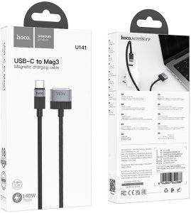 Kabel USB Hoco USB-C - MagSafe 3 1.8 m Czarny 3