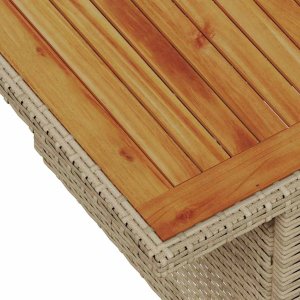 vidaXL Zestaw do jadalni w ogrodzie z poduszką 8 pcs Beżowy i szary 9