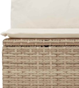vidaXL Zestaw do jadalni w ogrodzie z poduszką 7 pcs Beż, Kremowy (3355540) 7