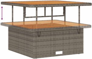 vidaXL Zestaw Sof na Ogród z poduszką 9 pcs Szary 100 x 100 x 71 cm 10