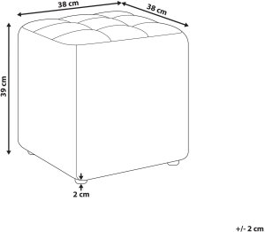 Puf boucle beżowy KANSAS 3