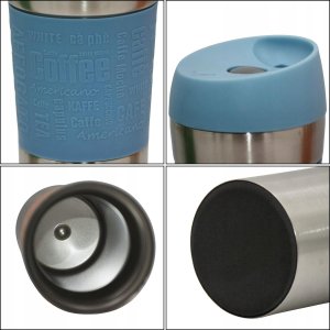 KUBEK TERMICZNY TURYSTYCZNY EXCELLENT HOUSEWARE 350L - NIEBIESKI 3