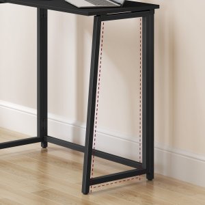 Biurko Leobert Czarne 80 cm x 40 cm 7