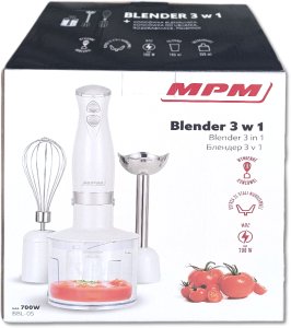 Blender MPM Blender ręczny 3w1 - 700W - Biały 11