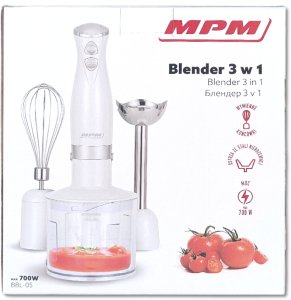 Blender MPM Blender ręczny 3w1 - 700W - Biały 12