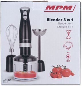 Blender ręczny 3w1 - MPM 700W - Czarny 15