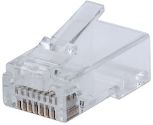 Intellinet Wtyk RJ45 8P/8C Cat 5e UTP linka/drut przelotowy 50 sztuk 2