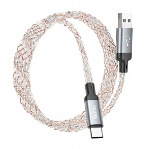 Kabel USB Hoco USB-A - USB-C 1 m Szary 2
