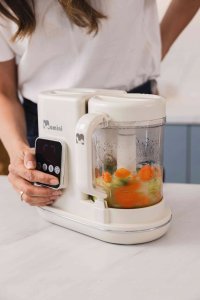 MOMINI - MULTIBLENDER PAROWY Z FUNKCJĄ PODGRZEWANIA BUTELEK 7W1 MINI CHEF 7