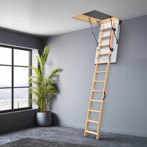 Schody strychowe wyłaz na strych EXTREME 76mm 112x60 0,55 W/m2K H275 cm 15