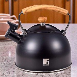 Czajnik Stalowy Z Gwizdkiem 2,3l Bergner Bg-37312 Charcoal 3