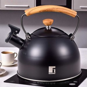 Czajnik Stalowy Z Gwizdkiem 2,3l Bergner Bg-37312 Charcoal 4