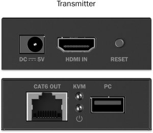 Adapter AV Digitus DIGITUS HDMI KVM Extender 4K/30Hz czarny 3