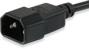 Equip Kaltgeräteverl.-Kabel IEC C14->IEC C13 St/Bu 1.80m Polybeutel 2