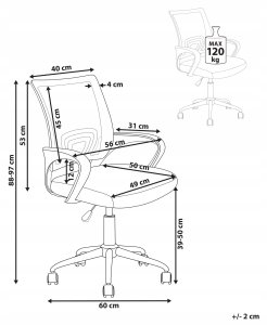 Fotel biurowy Czarny SOLID 3