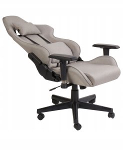 Fotel gamingowy Beżowoszary WARRIOR 5