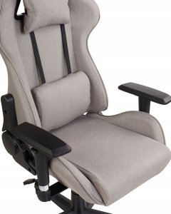 Fotel gamingowy Beżowoszary WARRIOR 8