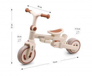 Milly Mally Rowerek Trójkołowy Zippy Beige 13