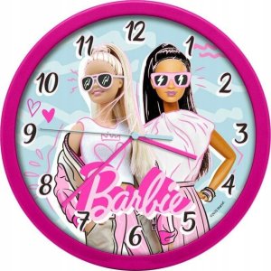 Zegar Ścienny Na Ścianę Duży 25cm Dla Dziecka Dzieci / Barbie / Bb00014 2