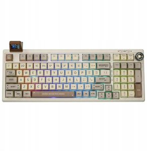 Mechanical keyboard Epomaker RT100 ANSI Wisteria Linear Switch white 3