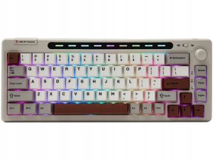 Mechanical keyboard Epomaker RT65 Flamingo Switch grey-white 9
