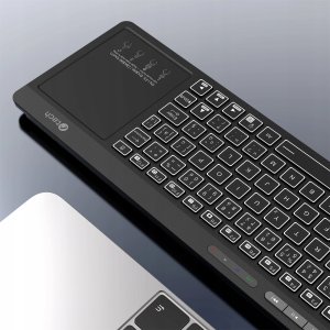 Klawiatura C-Tech C-TECH Klawiatura WLTK-03 Bezprzewodowa Touchpad czarna 4