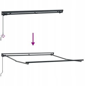 Markiza zwijana Pomarańczowy i brązowy 300x250 cm tkanina Lumarko! 9