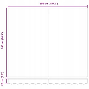 Markiza zwijana Pomarańczowy i brązowy 300x250 cm tkanina Lumarko! 10