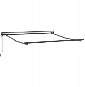 Markiza zwijana Niebieski i biały 350x250 cm tkanina Lumarko! 5