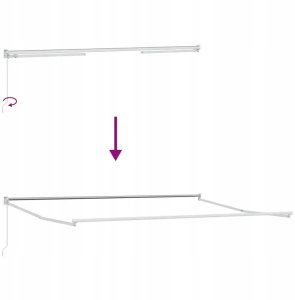 Markiza zwijana ręczne Wielokolorowy 500x300 cm Tkanina Lumarko! 9