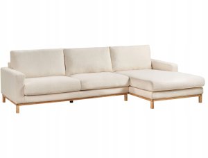 Narożnik dla 4 osób SIGGARD Boucle Biały Lewostronny 4
