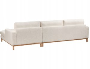 Narożnik dla 4 osób SIGGARD Boucle Biały Lewostronny 5