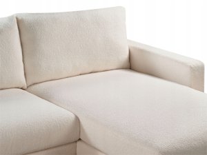 Narożnik dla 4 osób SIGGARD Boucle Biały Lewostronny 6