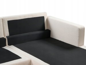 Narożnik dla 4 osób SIGGARD Boucle Biały Lewostronny 7
