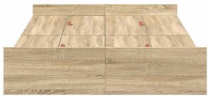Rama łóżka z miejscem na przechowywanie dąb sonoma 120 x 200 cm Lumarko! 6