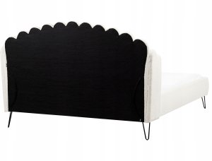 Łóżko Boucle AMBILLOU 180 x 200 cm Złamana biel 5