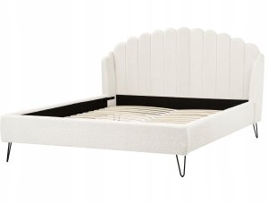 Łóżko Boucle AMBILLOU 180 x 200 cm Złamana biel 6