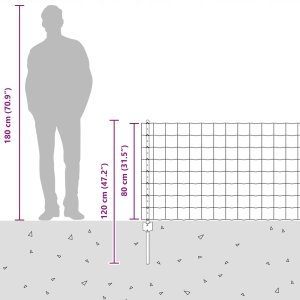 Ogrodzenie z słupkami Szary Stal Lumarko! 12