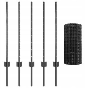 Ogrodzenie z słupkami Szary Stal Lumarko! 4