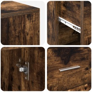 Biurko vidaXL Brązowe 102 cm x 50 cm 9