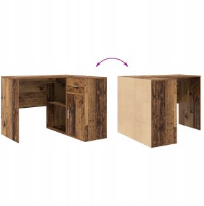 Biurko vidaXL Brązowe 102 cm x 50 cm 9