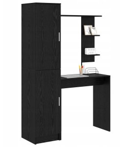 Biurko vidaXL Czarne 3