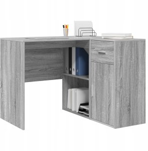 Biurko vidaXL Szare 102 cm x 88 cm 3