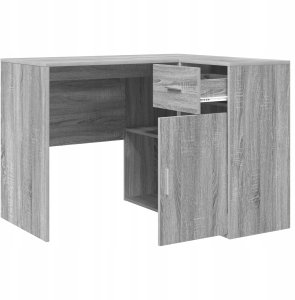 Biurko vidaXL Szare 102 cm x 88 cm 6