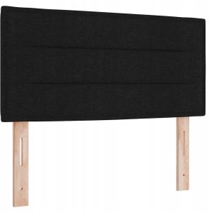 Czarne łóżko sprężynowe z materacem i LED 100x200 cm Lumarko! 8