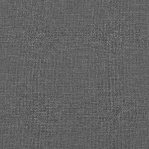 vidaXL Łóżko Na Sprężynach z Materacem & LED Ciemnoszare 100x200 cm Tkanina Lumarko 14