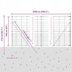 Ogrodzenie 1,6x25 m z ocynkowanej stali Lumarko! 12