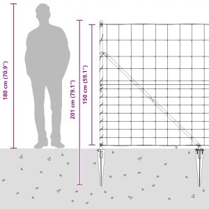 vidaXL Ogrodzenie 1,5x25 m made of galvanized steel Lumarko! 13