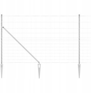 vidaXL Ogrodzenie 1,5x25 m made of galvanized steel Lumarko! 2